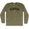 Custom City Adult Tri-Blend Long Sleeve T-shirt by Tribe Lacrosse