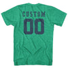 Custom Left Chest Number On Front And Name Over Number Back Game Top Adult Tri-Blend T-shirt