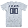 Custom Left Chest Number On Front And Name Over Number Back Game Top Adult Tri-Blend T-shirt