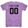Custom Left Chest Number On Front And Name Over Number Back Game Top Adult Tri-Blend T-shirt