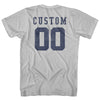 Custom Left Chest Number On Front And Name Over Number Back Game Top Adult Cotton T-shirt