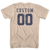 Custom Left Chest Number On Front And Name Over Number Back Game Top Adult Cotton T-shirt