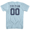 Custom Left Chest Number On Front And Name Over Number Back Game Top Adult Cotton T-shirt