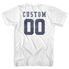 Custom Left Chest Number On Front And Name Over Number Back Game Top Womens Cotton Junior Cut T-Shirt