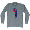Dos A Cero 2-0 Silhouette USA Soccer Win Over Mexico Adult Tri-Blend Long Sleeve T-shirt by Tribe Lacrosse