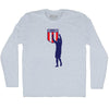 Dos A Cero 2-0 Silhouette USA Soccer Win Over Mexico Adult Tri-Blend Long Sleeve T-shirt by Tribe Lacrosse