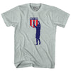 Dos A Cero 2-0 Silhouette USA Soccer Win Over Mexico Adult Tri-Blend T-shirt by Tribe Lacrosse
