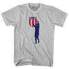 Dos A Cero 2-0 Silhouette USA Soccer Win Over Mexico Adult Cotton T-shirt by Tribe Lacrosse