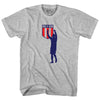 Dos A Cero 2-0 Silhouette USA Soccer Win Over Mexico Adult Cotton T-shirt by Tribe Lacrosse