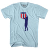 Dos A Cero 2-0 Silhouette USA Soccer Win Over Mexico Adult Cotton T-shirt by Tribe Lacrosse