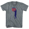 Dos A Cero 2-0 Silhouette USA Soccer Win Over Mexico Tri-Blend V-neck Womens Junior Cut T-shirt by Tribe Lacrosse