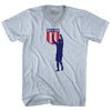 Dos A Cero 2-0 Silhouette USA Soccer Win Over Mexico Adult Tri-Blend V-neck T-shirt by Tribe Lacrosse