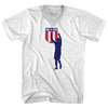Dos A Cero 2-0 Silhouette USA Soccer Win Over Mexico Adult Tri-Blend V-neck T-shirt by Tribe Lacrosse