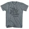George Best Quote Soccer Adult Tri-Blend T-shirt by Tribe Lacrosse