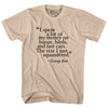 George Best Quote Soccer Adult Cotton T-shirt by Tribe Lacrosse