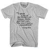 George Best Quote Soccer Adult Cotton T-shirt by Tribe Lacrosse