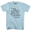 George Best Quote Soccer Adult Cotton T-shirt by Tribe Lacrosse