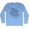 George Best Quote Soccer Adult Tri-Blend Long Sleeve T-shirt by Tribe Lacrosse