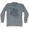 George Best Quote Soccer Adult Tri-Blend Long Sleeve T-shirt by Tribe Lacrosse