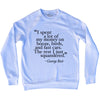 George Best Quote Soccer Adult Tri-Blend Sweatshirt by Tribe Lacrosse