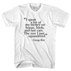 George Best Quote Soccer Adult Cotton T-shirt by Tribe Lacrosse