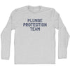 Plunge Protection Team Adult Cotton Long Sleeve T-shirt by Tribe Lacrosse