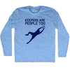 Soccer Goal Keepers Are People Too Adult Tri-Blend Long Sleeve T-shirt by Tribe Lacrosse