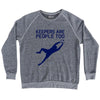 Soccer Goal Keepers Are People Too Adult Tri-Blend Sweatshirt by Tribe Lacrosse