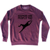 Soccer Goal Keepers Are People Too Adult Tri-Blend Sweatshirt by Tribe Lacrosse