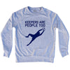Soccer Goal Keepers Are People Too Adult Tri-Blend Sweatshirt by Tribe Lacrosse