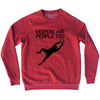 Soccer Goal Keepers Are People Too Adult Tri-Blend Sweatshirt by Tribe Lacrosse