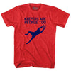 Soccer Goal Keepers Are People Too Adult Tri-Blend T-shirt by Tribe Lacrosse