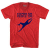 Soccer Goal Keepers Are People Too Adult Tri-Blend V-neck T-shirt by Tribe Lacrosse