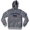 Team Bruce Over An American Flag Cotton-Poly Blend Hoodie by Tribe Lacrosse
