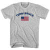 Team Bruce Over An American Flag Youth Cotton T-Shirt by Tribe Lacrosse