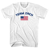 Team Zach Over An American Flag Youth Cotton T-Shirt by Tribe Lacrosse