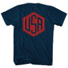 USA Soccer Hex Crest Adult Tri-Blend T-shirt