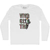 Viva El Tri Mexico Soccer Miguel Herrera Adult Cotton Long Sleeve T-shirt by Tribe Lacrosse