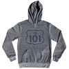 101 Road Sign Tri-Blend Hoodie by Tribe Lacrosse