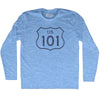 101 Road Sign Adult Tri-Blend Long Sleeve T-shirt by Tribe Lacrosse