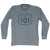 101 Road Sign Adult Tri-Blend Long Sleeve T-shirt by Tribe Lacrosse