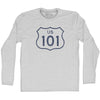 101 Road Sign Adult Cotton Long Sleeve T-shirt by Tribe Lacrosse