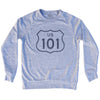 101 Road Sign Adult Tri-Blend Sweatshirt by Tribe Lacrosse