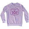 101 Road Sign Adult Tri-Blend Sweatshirt by Tribe Lacrosse