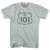 101 Road Sign Adult Tri-Blend T-shirt by Tribe Lacrosse