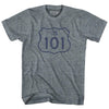 101 Road Sign Womens Tri-Blend Junior Cut T-Shirt by Tribe Lacrosse