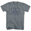 101 Road Sign Adult Tri-Blend T-shirt by Tribe Lacrosse