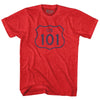 101 Road Sign Adult Tri-Blend T-shirt by Tribe Lacrosse