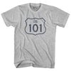 101 Road Sign Adult Cotton T-shirt by Tribe Lacrosse
