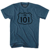 101 Road Sign Adult Cotton T-shirt by Tribe Lacrosse